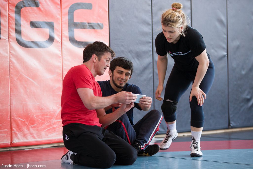 World Champion Wrestlers Training and studying video